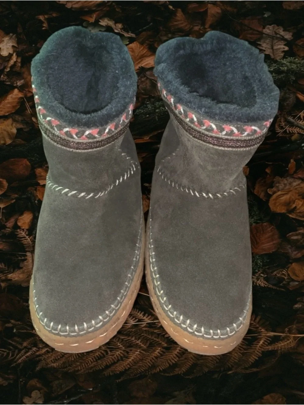 Handmade Laidback London Women's Suede Cozy Ankle Boots